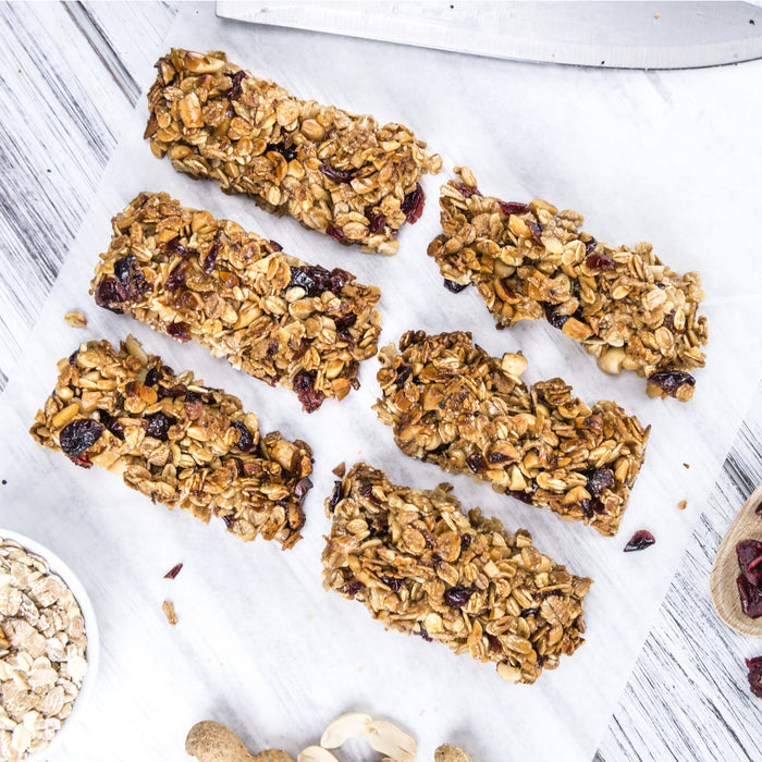 Cranberry and Peanut Granola Bars